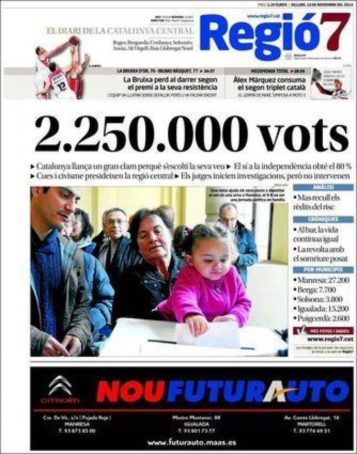 La hoja de ruta soberanista: independencia en 18 meses tras el 27-S