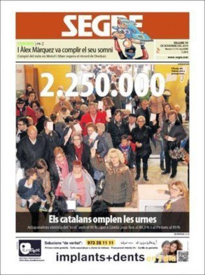 La hoja de ruta soberanista: independencia en 18 meses tras el 27-S