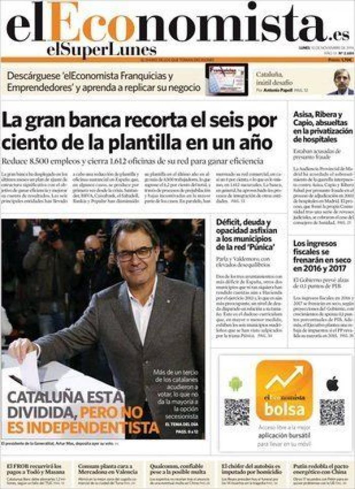 La hoja de ruta soberanista: independencia en 18 meses tras el 27-S