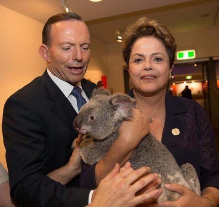 ¿Qué tendrá el koala? Líderes políticos de todo el mundo se posan con él (FOTOS)
