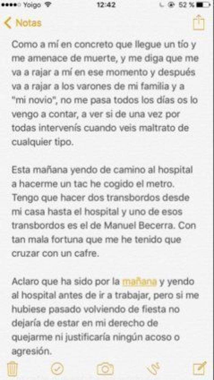Una joven denuncia un intento de agresión en el metro y critica la pasividad de la gente