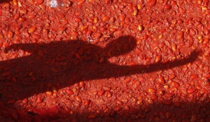 Bañados en tomate: las mejores fotos de la Tomatina 2016