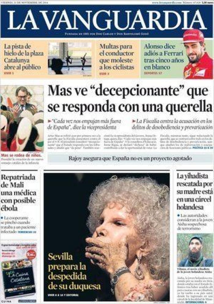Portadas muerte duquesa de Alba: así la despiden los medios
