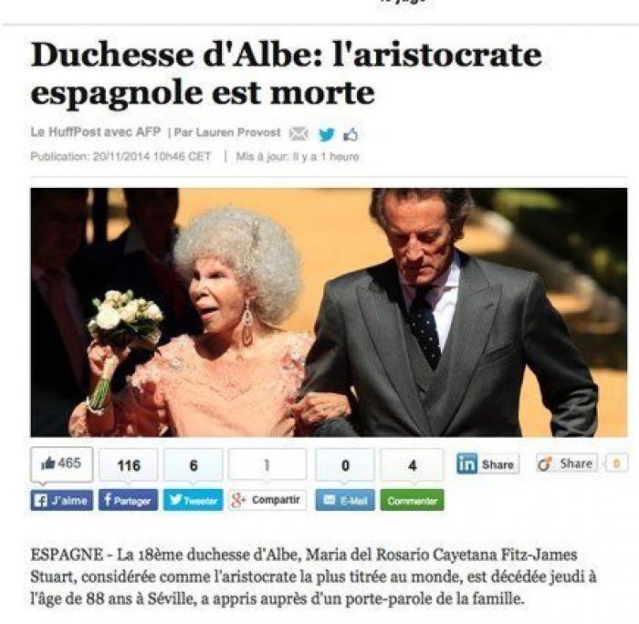 Portadas muerte duquesa de Alba: así la despiden los medios