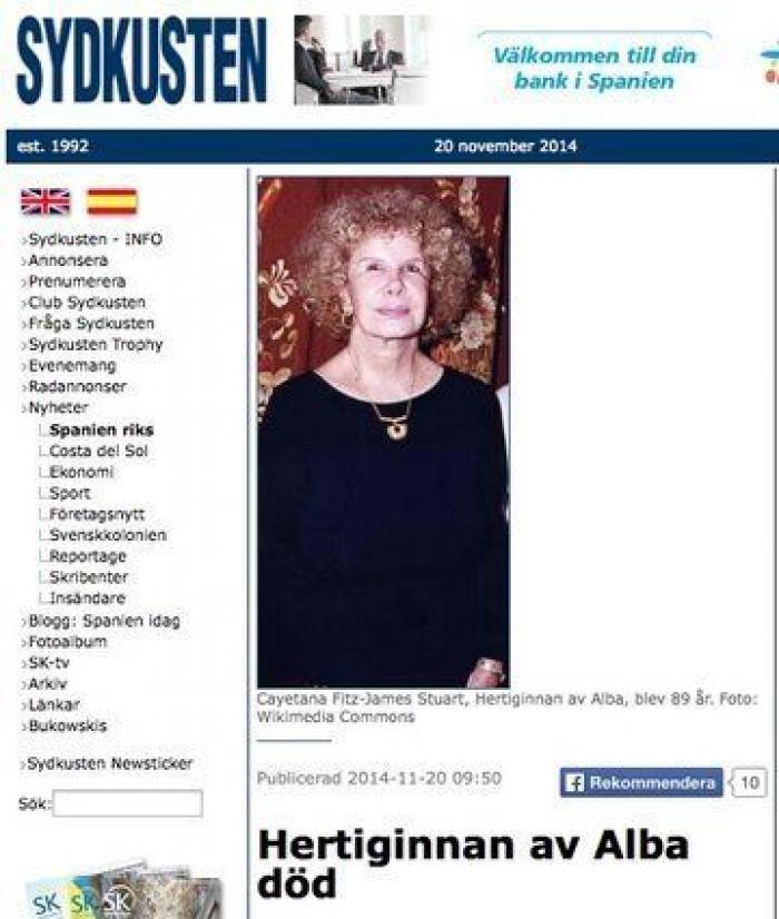 Portadas muerte duquesa de Alba: así la despiden los medios