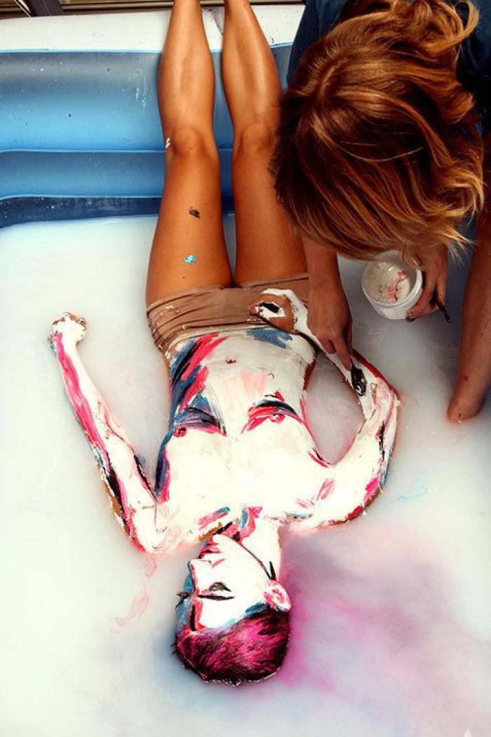 La artista que convierte personas en cuadros en 2D