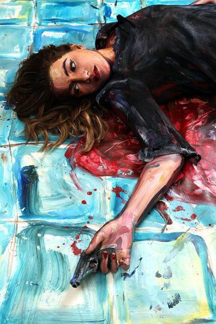 La artista que convierte personas en cuadros en 2D