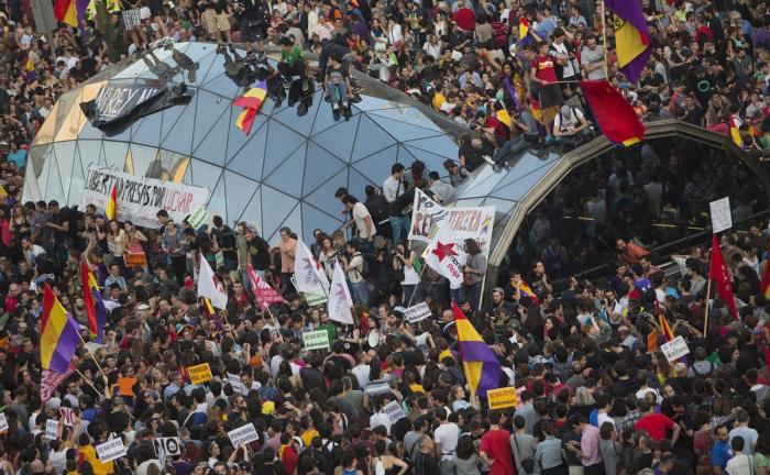 9 impresionantes fotos aéreas de las protestas por la República