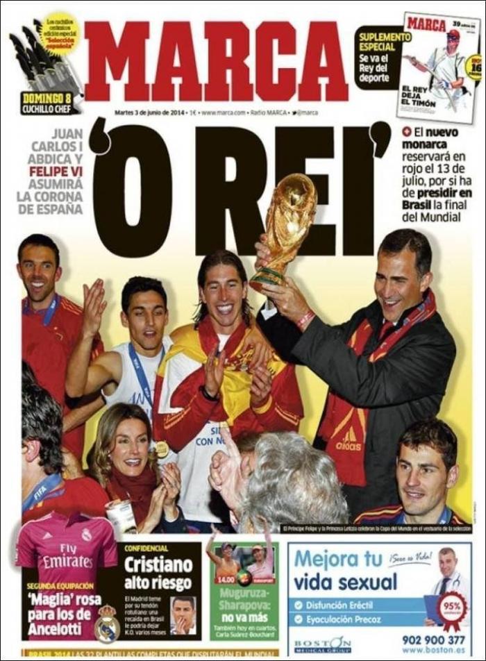 La abdicación del rey en las portadas de los periódicos (FOTOS)