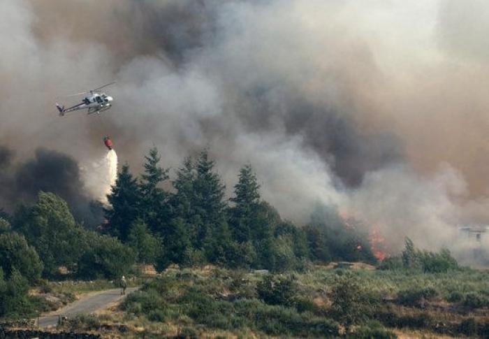 Cinco incendios calcinan más de 3.000 hectáreas en Galicia