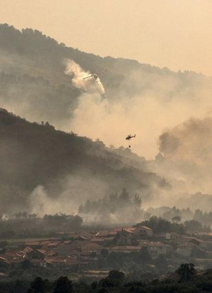 Cinco incendios calcinan más de 3.000 hectáreas en Galicia