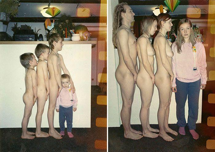 'Regreso al futuro': el libro de adultos recreando fotos de cuando eran pequeños (FOTOS)