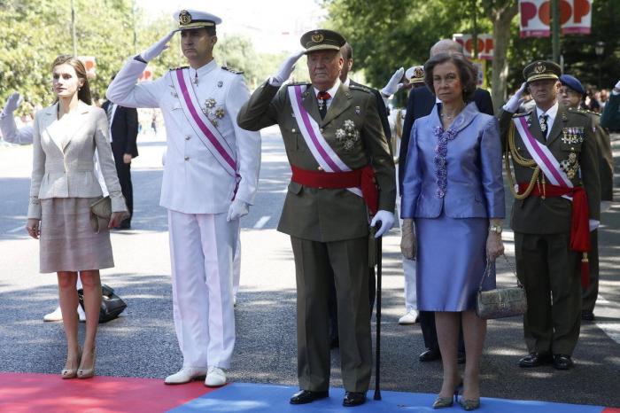 El rey preside su último acto como jefe supremo militar