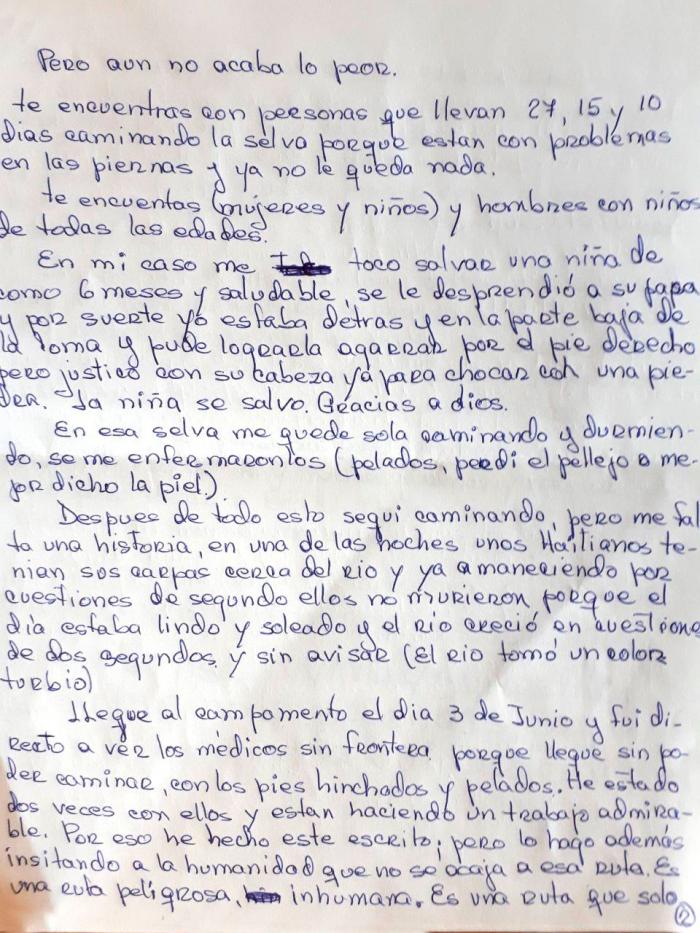 "Es una ruta en la que solo Dios te salva, pero no es una ruta de Dios"