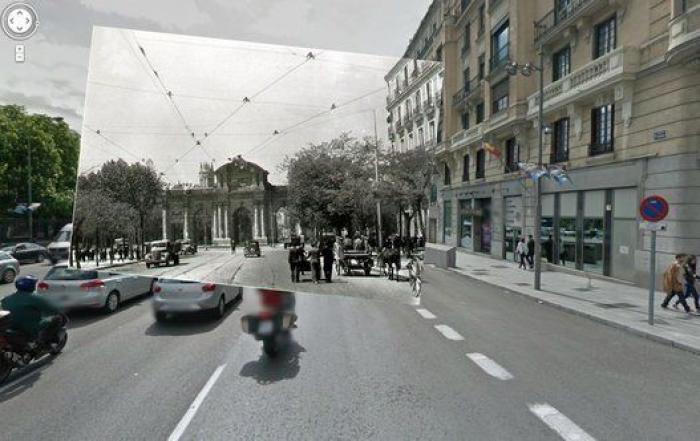 El Madrid de la Guerra Civil y el actual, unidos en Google Street (FOTOS)