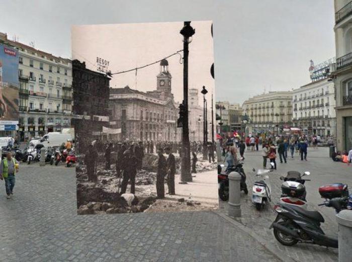 El Madrid de la Guerra Civil y el actual, unidos en Google Street (FOTOS)