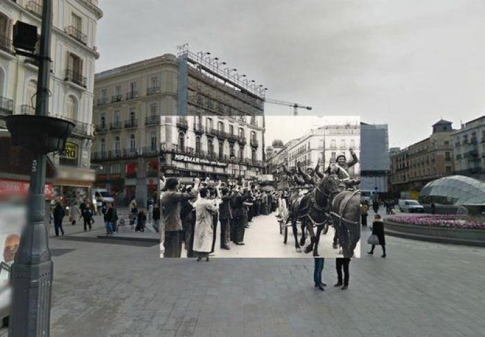 El Madrid de la Guerra Civil y el actual, unidos en Google Street (FOTOS)