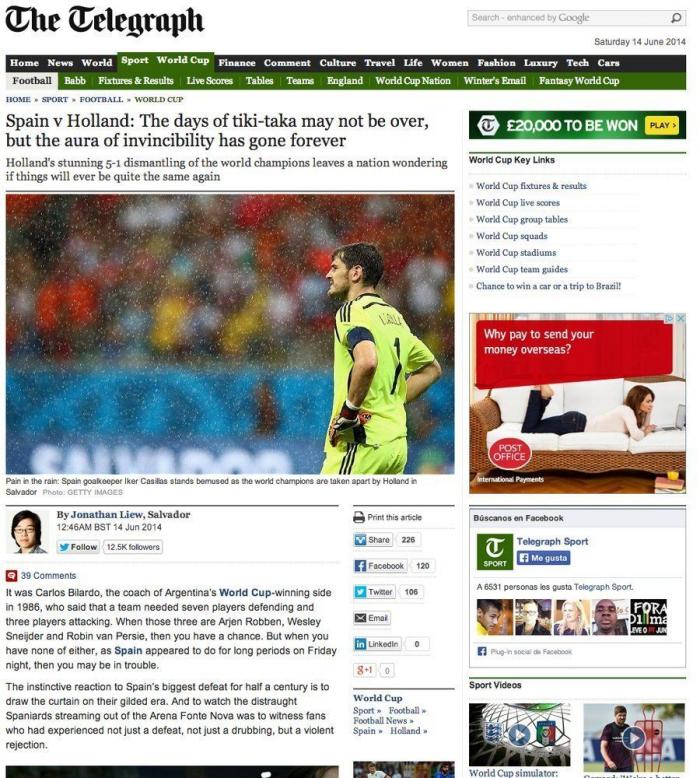 ¿Te acuerdas? Esto se dijo de La Roja en 2010 tras la derrota contra Suiza