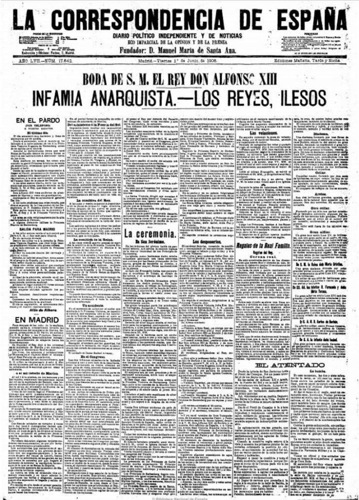 El día que Mateo Morral intentó matar a Alfonso XIII