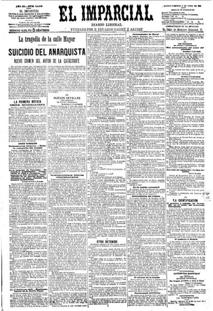 El día que Mateo Morral intentó matar a Alfonso XIII