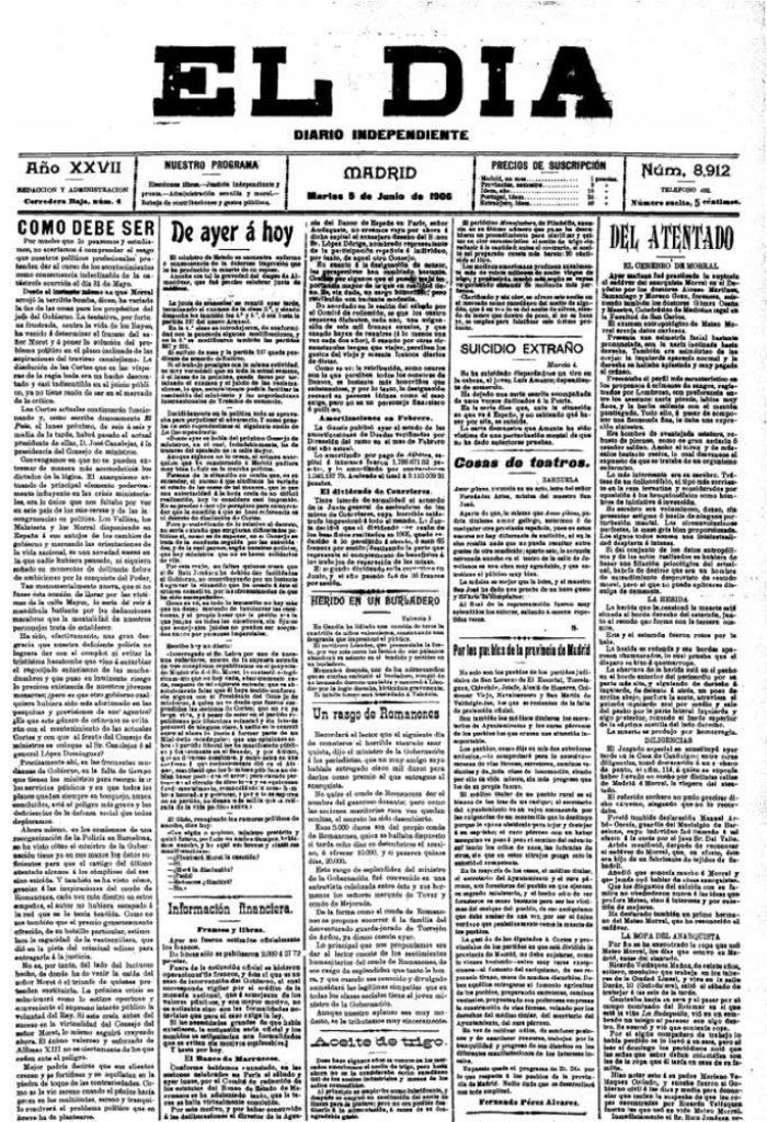 El día que Mateo Morral intentó matar a Alfonso XIII