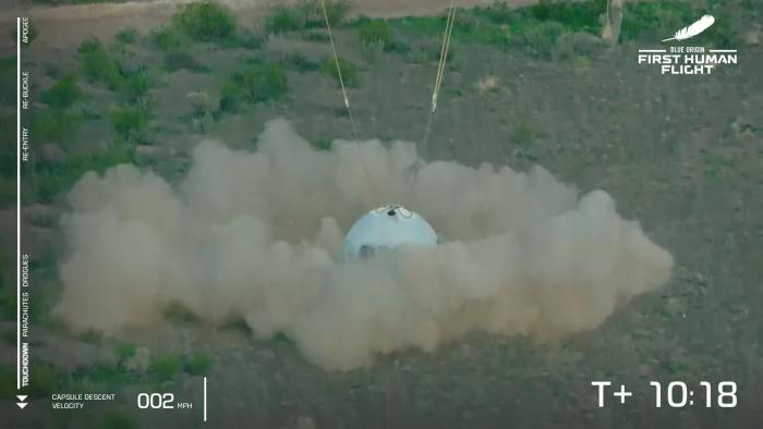 Jeff Bezos ya es astronauta: así ha sido el primer vuelo espacial del magnate