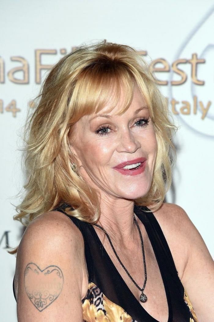 Tatuaje de Melanie Griffith: Antonio, 'borrado' (FOTOS)