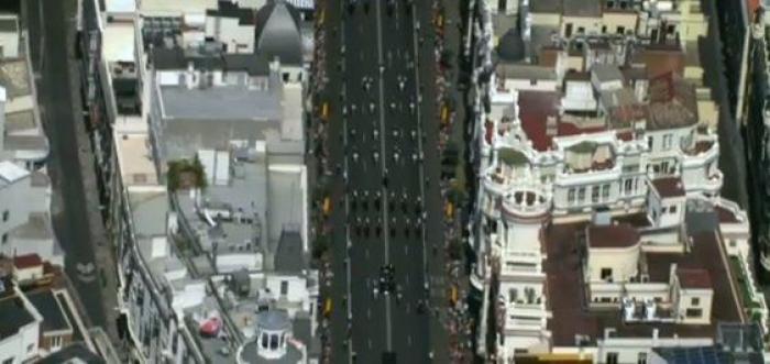 FOTOS AÉREAS: Un recorrido sin grandes aglomeraciones