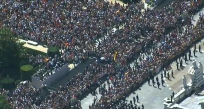 FOTOS AÉREAS: Un recorrido sin grandes aglomeraciones