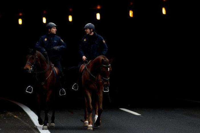 El dispositivo policial alrededor del Calderón (FOTOS)