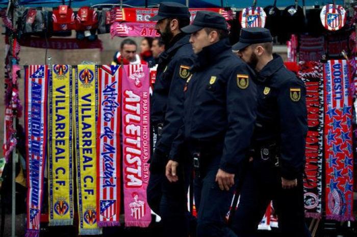 El dispositivo policial alrededor del Calderón (FOTOS)