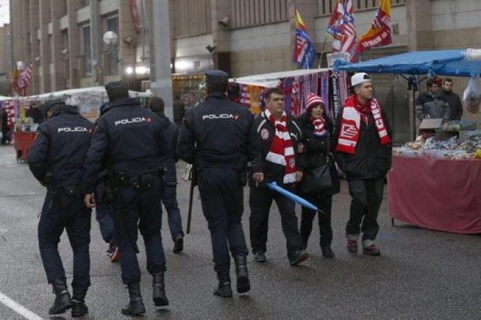 El dispositivo policial alrededor del Calderón (FOTOS)