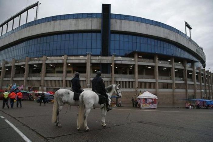 El dispositivo policial alrededor del Calderón (FOTOS)
