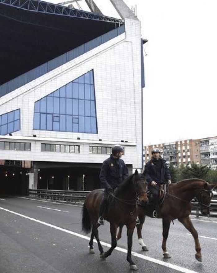 El dispositivo policial alrededor del Calderón (FOTOS)