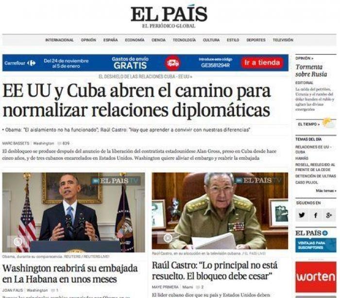 La comunidad internacional acoge con esperanza la apertura de relaciones entre Cuba y EEUU