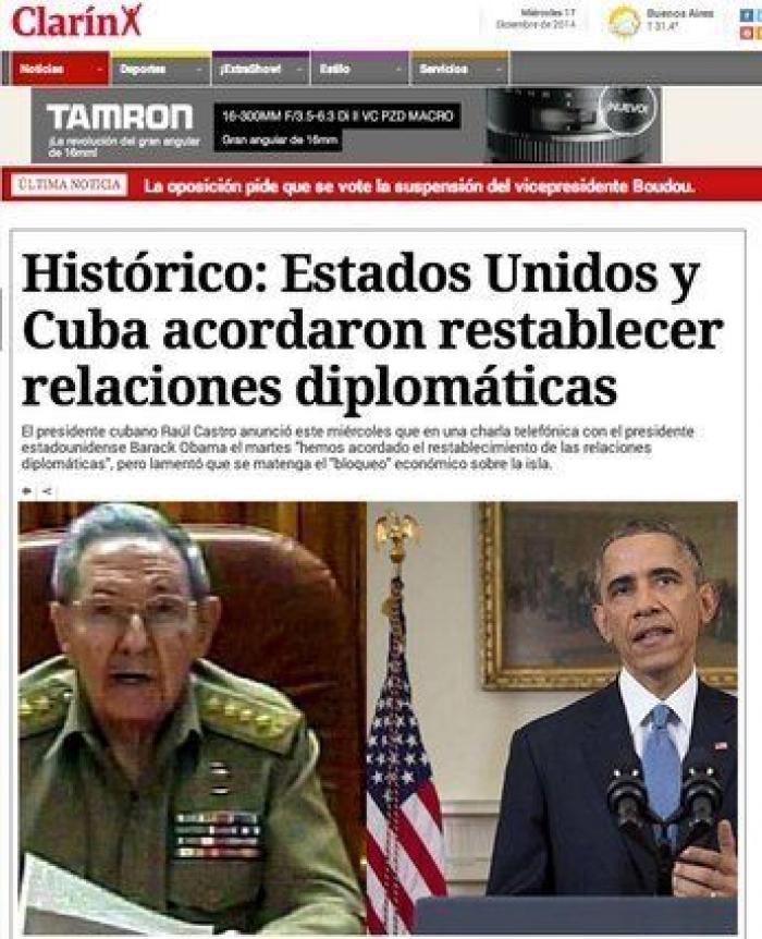 La comunidad internacional acoge con esperanza la apertura de relaciones entre Cuba y EEUU