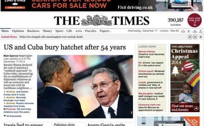 La comunidad internacional acoge con esperanza la apertura de relaciones entre Cuba y EEUU