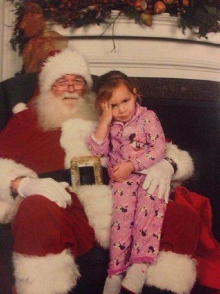 Niños con Papá Noel: 36 fotos que no salieron como se esperaba