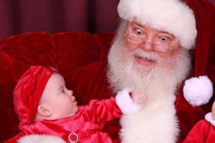 Niños con Papá Noel: 36 fotos que no salieron como se esperaba