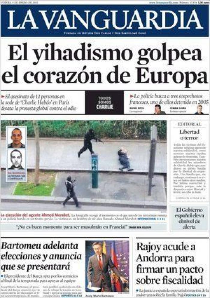 'Charlie Hebdo' caricaturiza a Erdogan en calzoncillos mientras levanta la túnica a una mujer musulmana