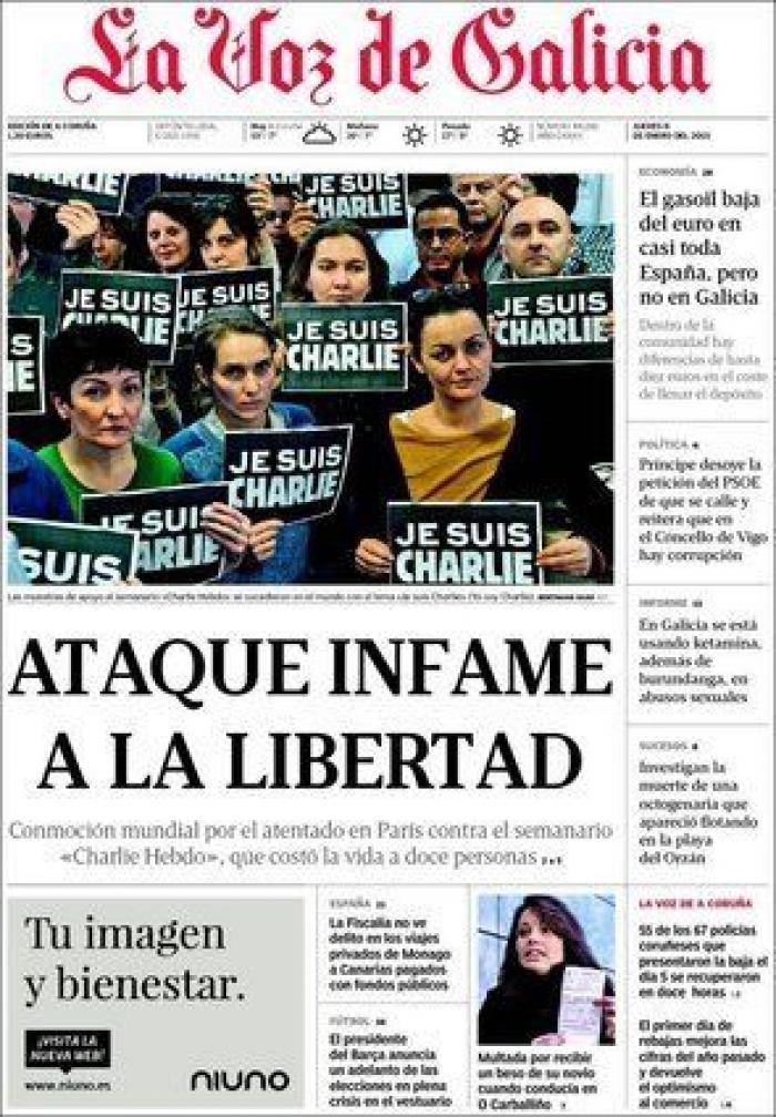 'Charlie Hebdo' caricaturiza a Erdogan en calzoncillos mientras levanta la túnica a una mujer musulmana