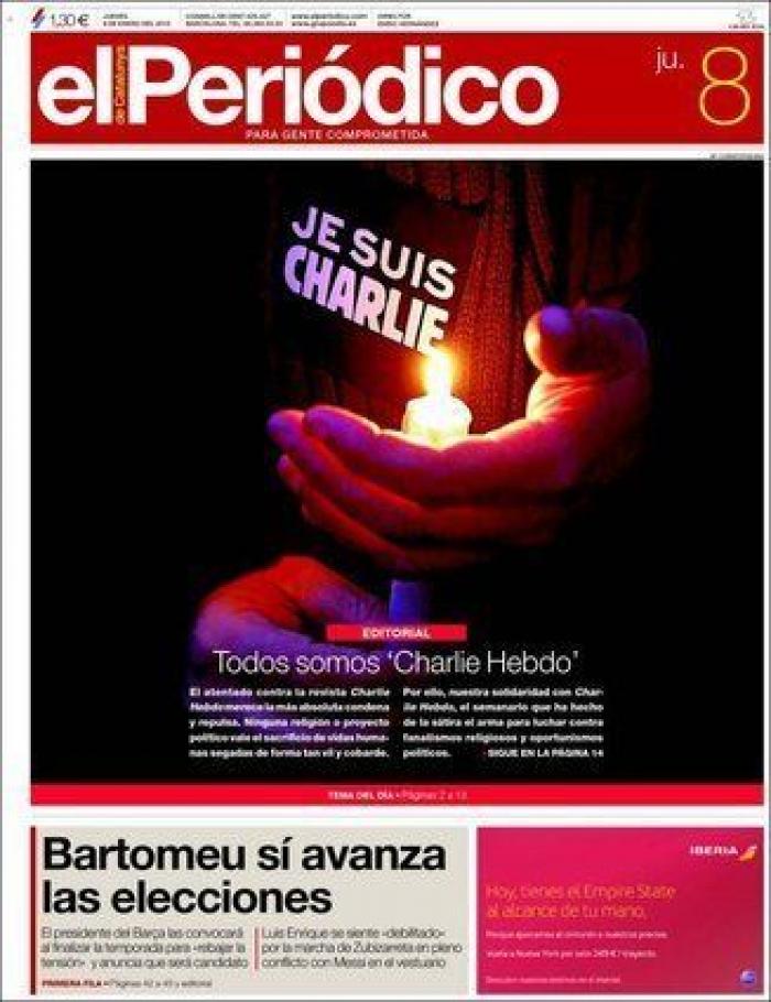 'Charlie Hebdo' caricaturiza a Erdogan en calzoncillos mientras levanta la túnica a una mujer musulmana