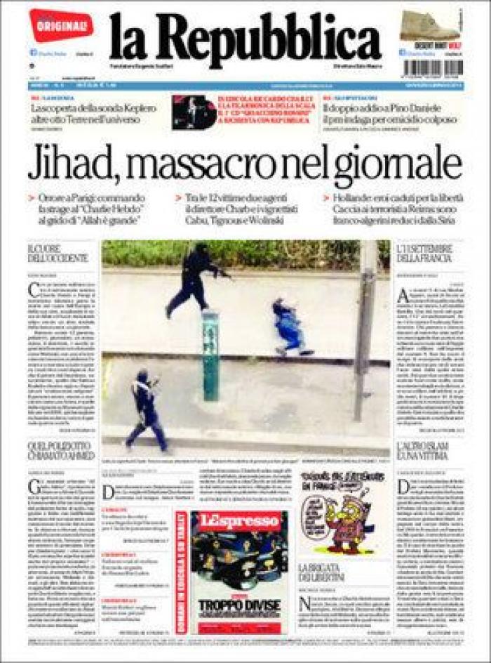 'Charlie Hebdo' caricaturiza a Erdogan en calzoncillos mientras levanta la túnica a una mujer musulmana