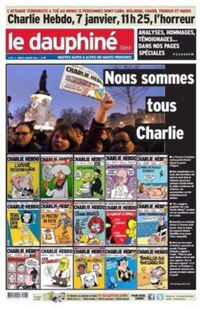 'Charlie Hebdo' caricaturiza a Erdogan en calzoncillos mientras levanta la túnica a una mujer musulmana