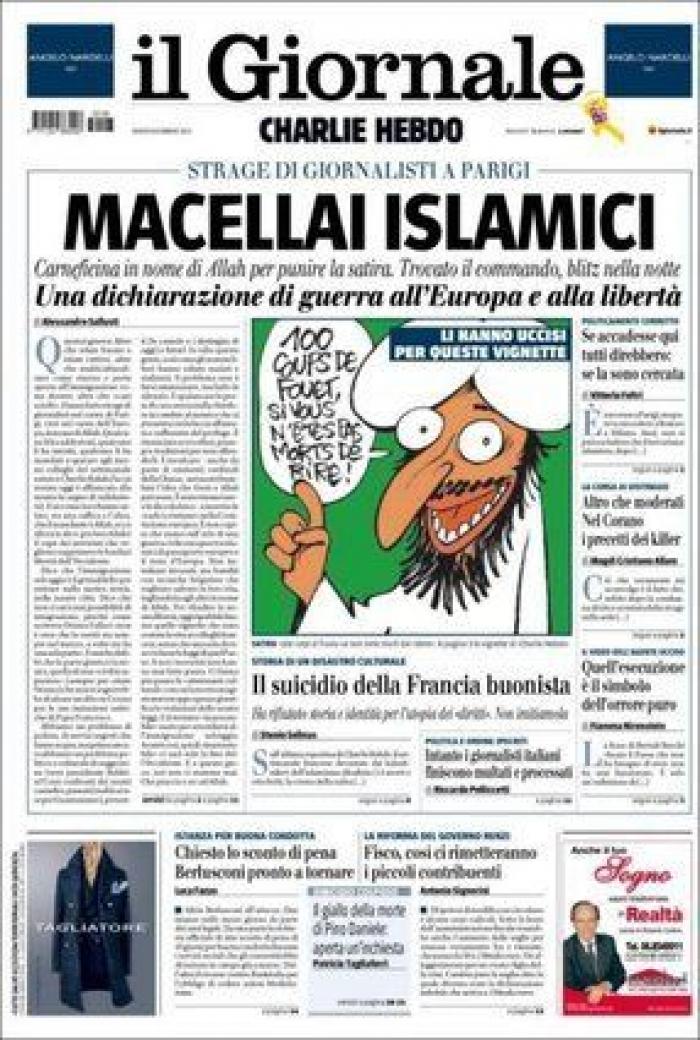 'Charlie Hebdo' caricaturiza a Erdogan en calzoncillos mientras levanta la túnica a una mujer musulmana