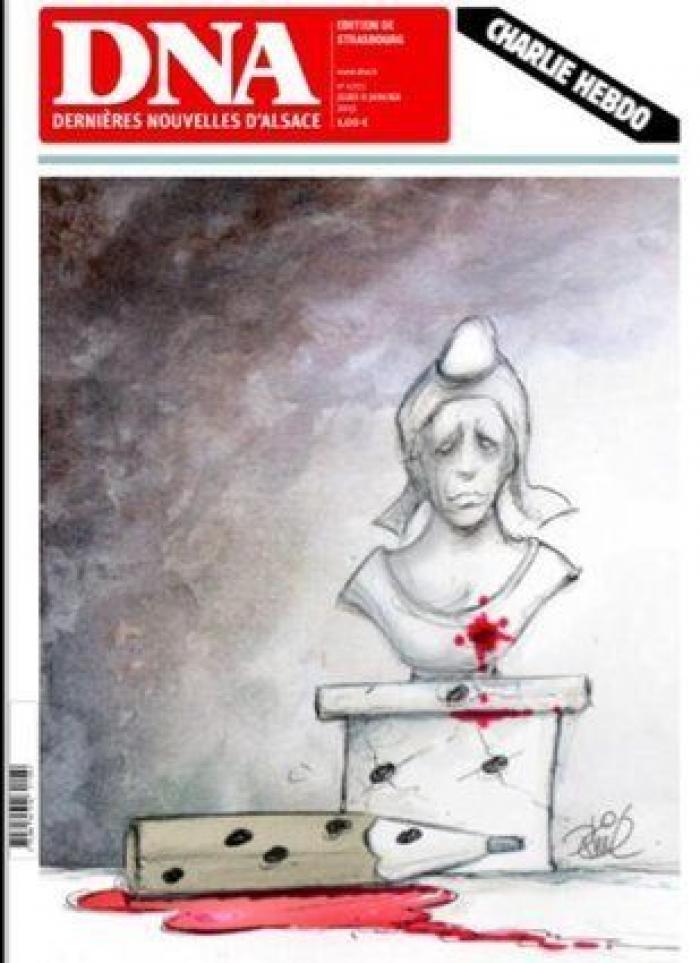 'Charlie Hebdo' caricaturiza a Erdogan en calzoncillos mientras levanta la túnica a una mujer musulmana