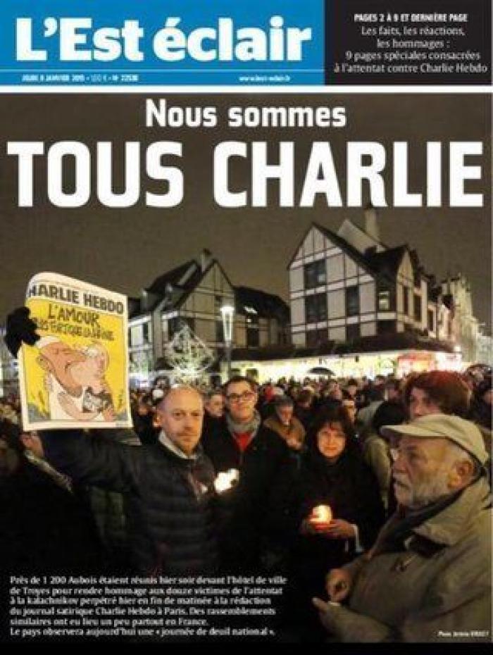 'Charlie Hebdo' caricaturiza a Erdogan en calzoncillos mientras levanta la túnica a una mujer musulmana