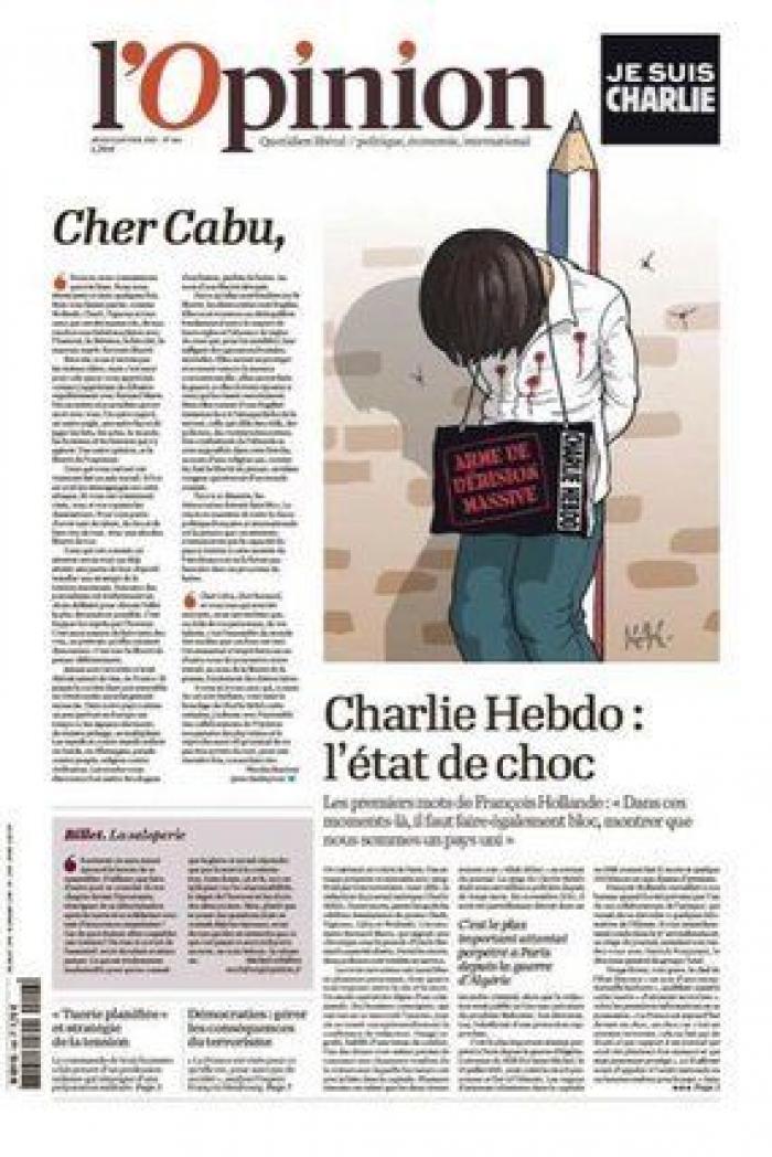 'Charlie Hebdo' caricaturiza a Erdogan en calzoncillos mientras levanta la túnica a una mujer musulmana