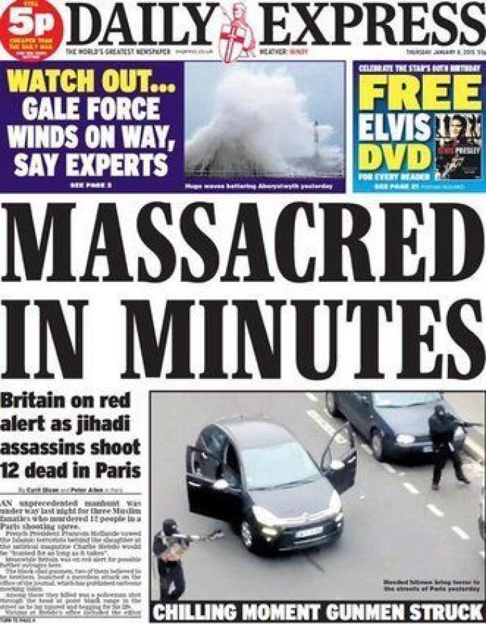 'Charlie Hebdo' caricaturiza a Erdogan en calzoncillos mientras levanta la túnica a una mujer musulmana