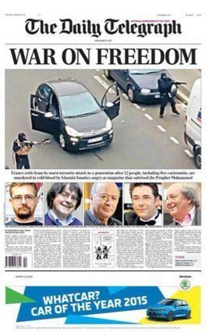 'Charlie Hebdo' caricaturiza a Erdogan en calzoncillos mientras levanta la túnica a una mujer musulmana